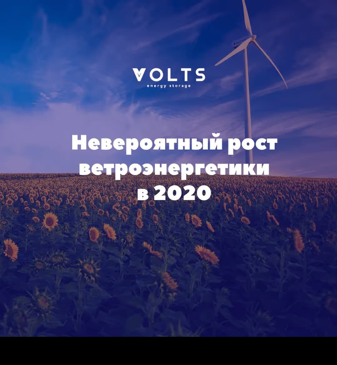 Невероятный рост ветроэнергетики в 2020