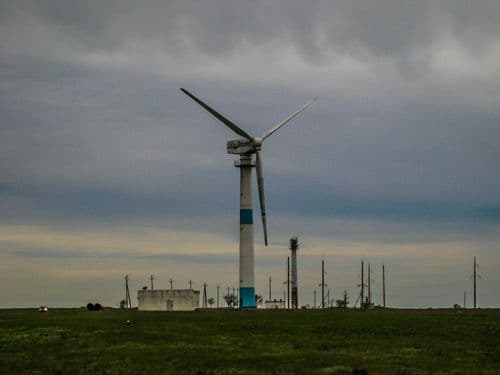 Самый большой ветрогенератор Калмыкии