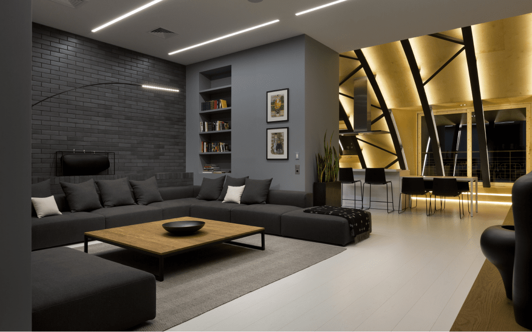 Современный дом с системой накопления энергии